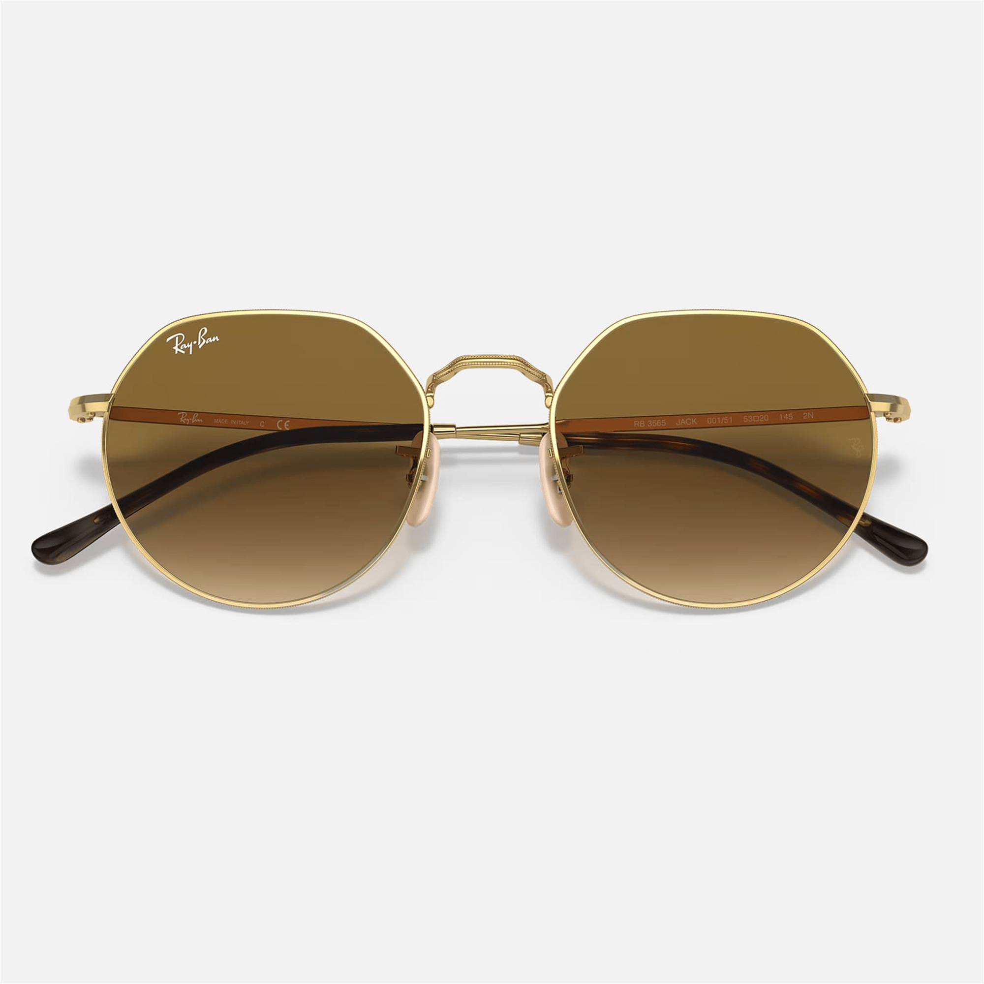 Ray-Ban Jack RB 3565 001/51 51 - Altın Unisex Güneş Gözlüğü