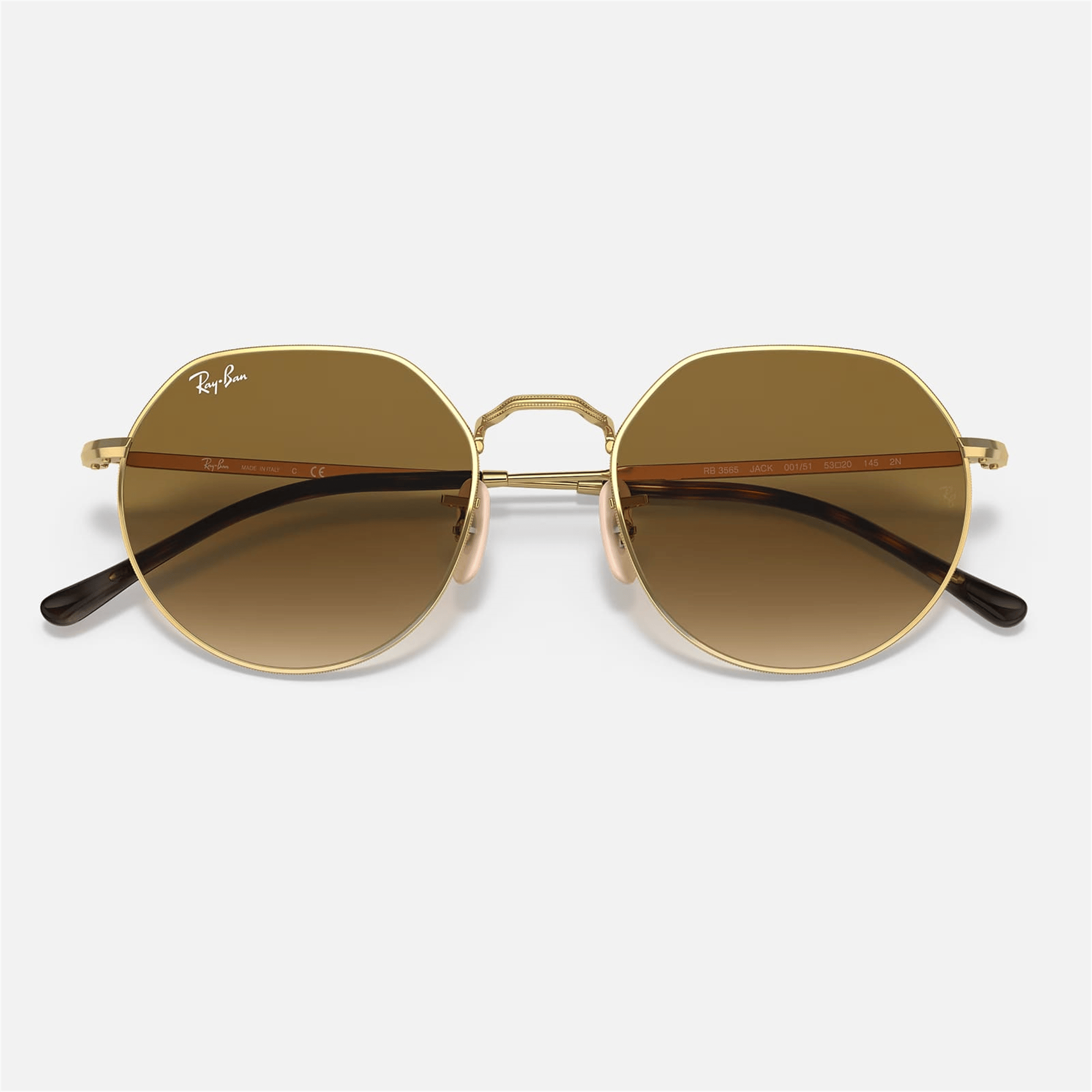 Ray-Ban Jack RB 3565 001/51 53 - Altın Unisex Güneş Gözlüğü
