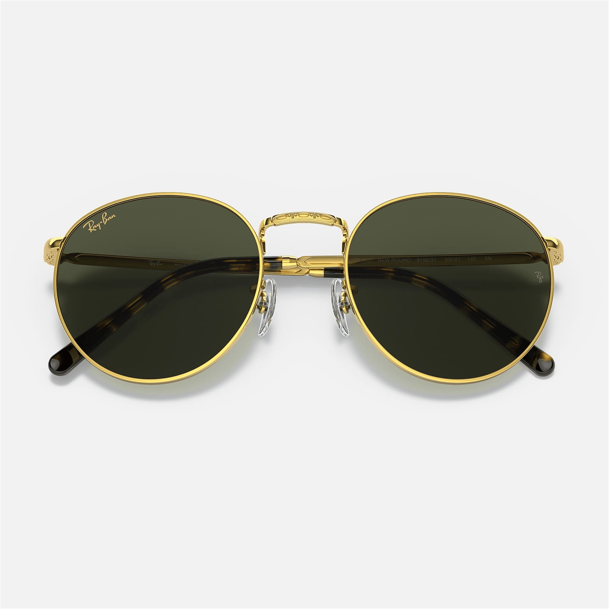 Ray-Ban New Round RB 3637 919631 50 - Altın Unisex Güneş Gözlüğü