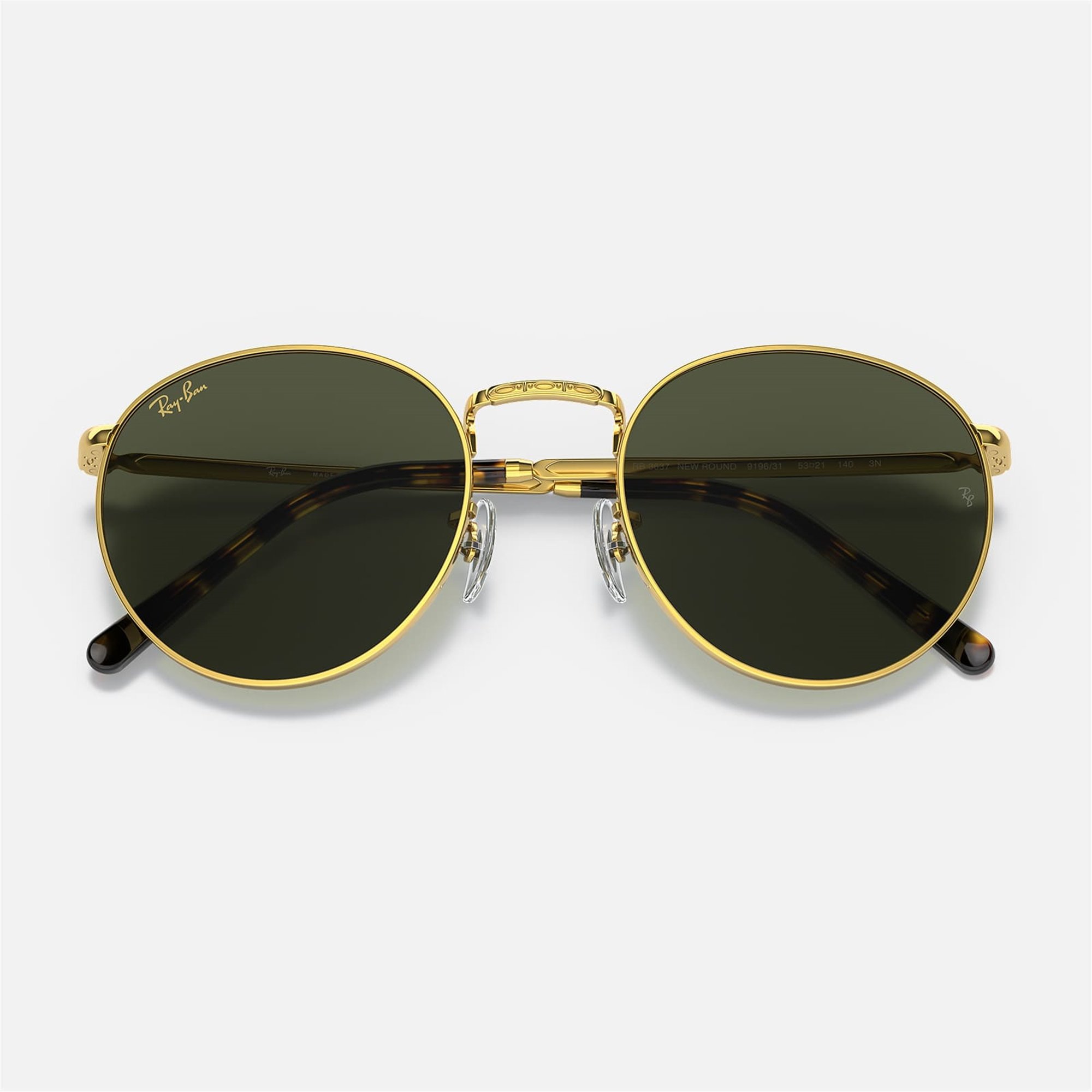 Ray-Ban New Round RB 3637 919631 50 - Altın Unisex Güneş Gözlüğü