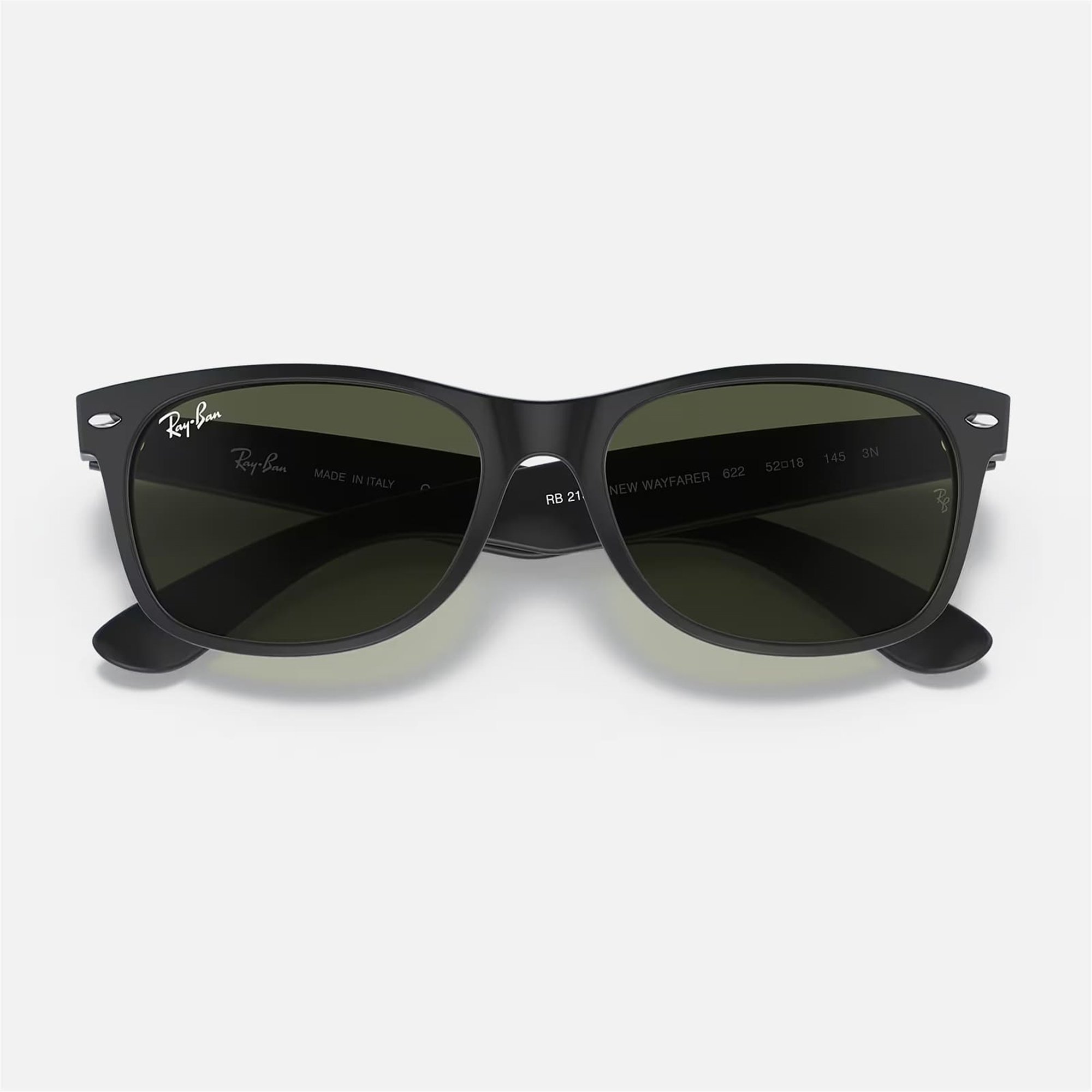 Ray-Ban New Wayfarer RB 2132 622 - 55 Siyah Unisex Güneş Gözlüğü