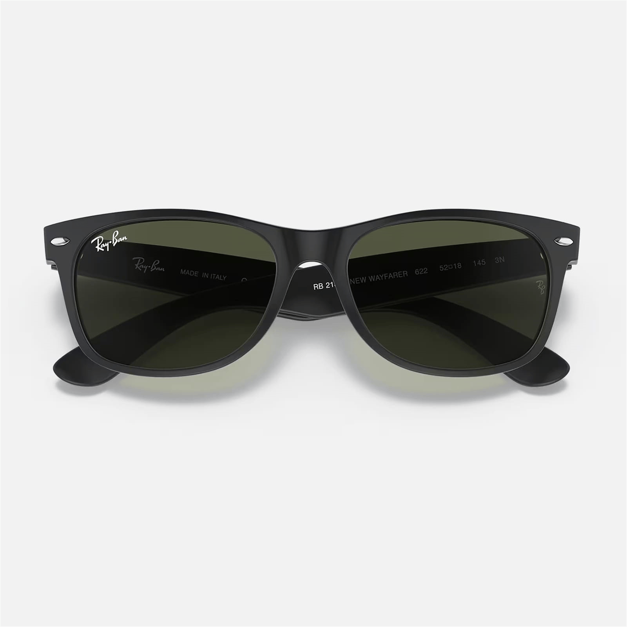 Ray-Ban New Wayfarer RB 2132 622 - 55 Siyah Unisex Güneş Gözlüğü