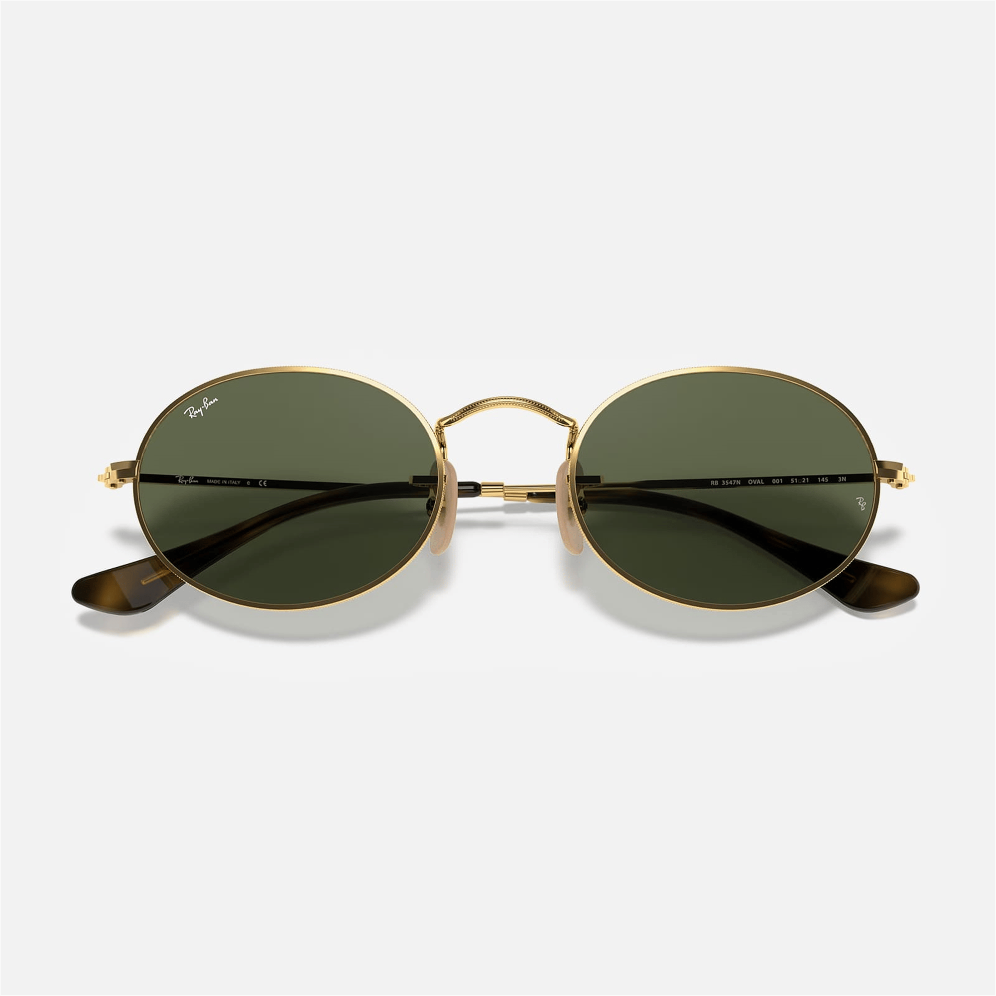 Ray-Ban Oval RB 3547N 001 51 - Altın Unisex Güneş Gözlüğü