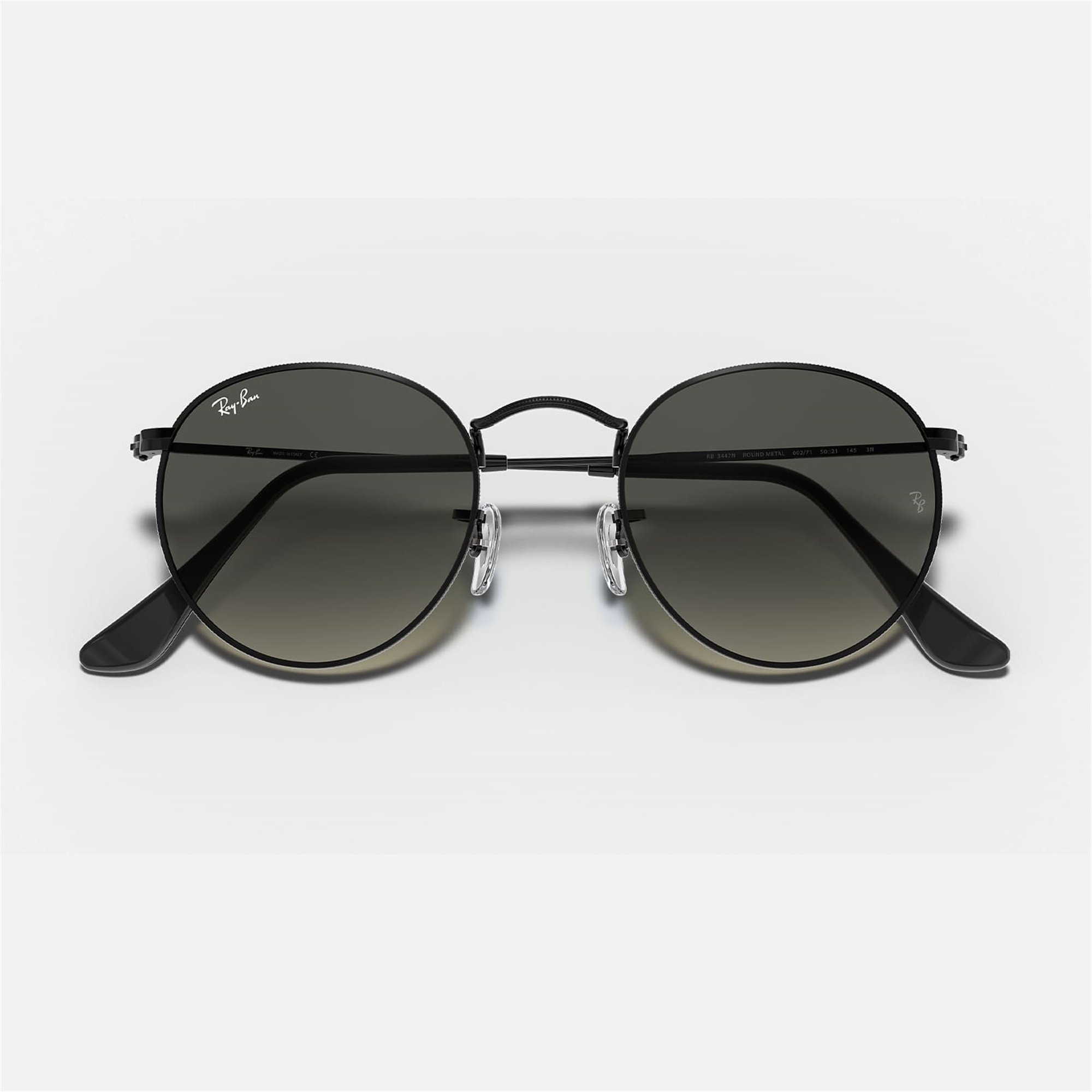 Ray-Ban Round Metal RB 3447N 002/71 50 - Siyah Unisex Güneş Gözlüğü