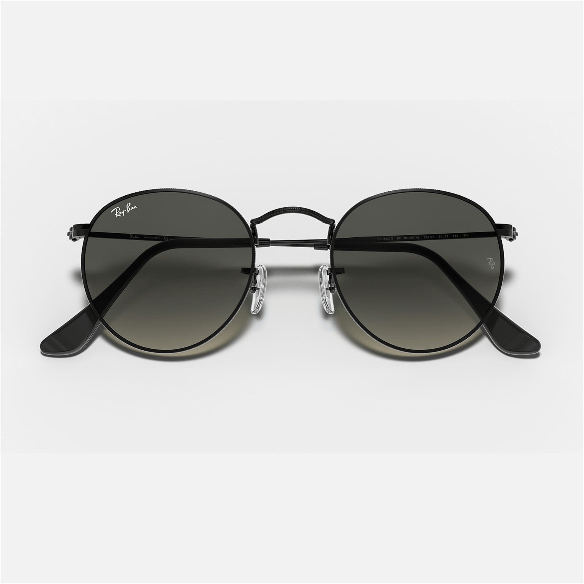 Ray-Ban Round Metal RB 3447N 002/71 53 - Siyah Unisex Güneş Gözlüğü