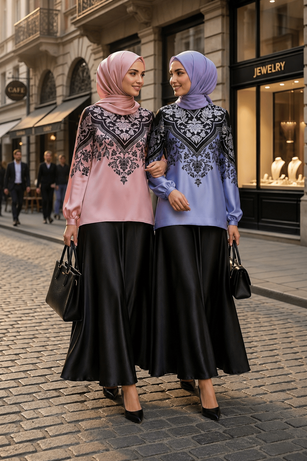  Satiné Milano Siyah Saten Mat Etek