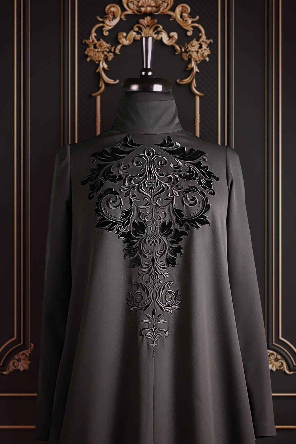 Diadema Black Diamond Çiçek Desenli Boğazlı Elbise