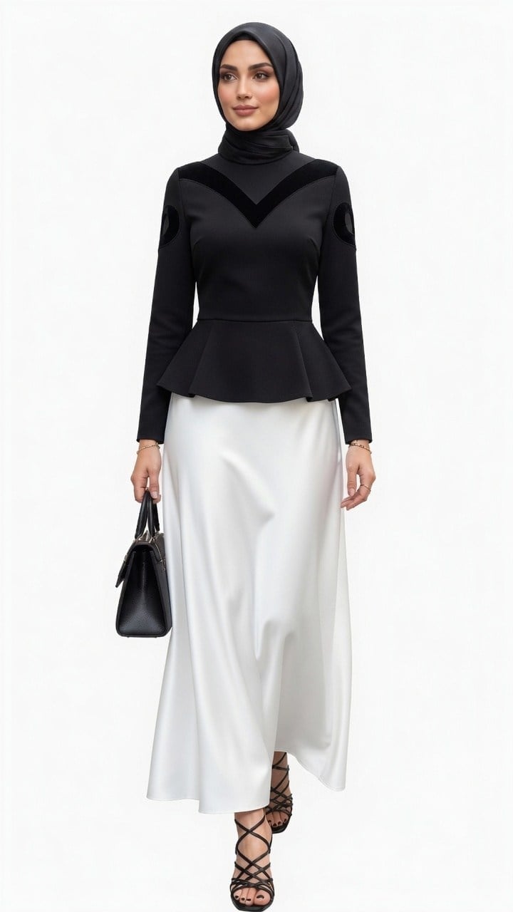 Muslima Wear Şehrazat Siyah Bluz