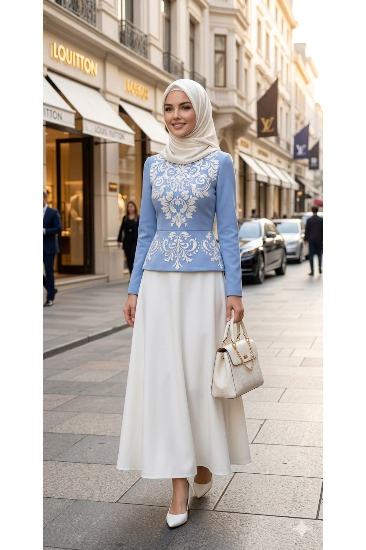 Royal Flowers Nakış İşlemeli Bluz