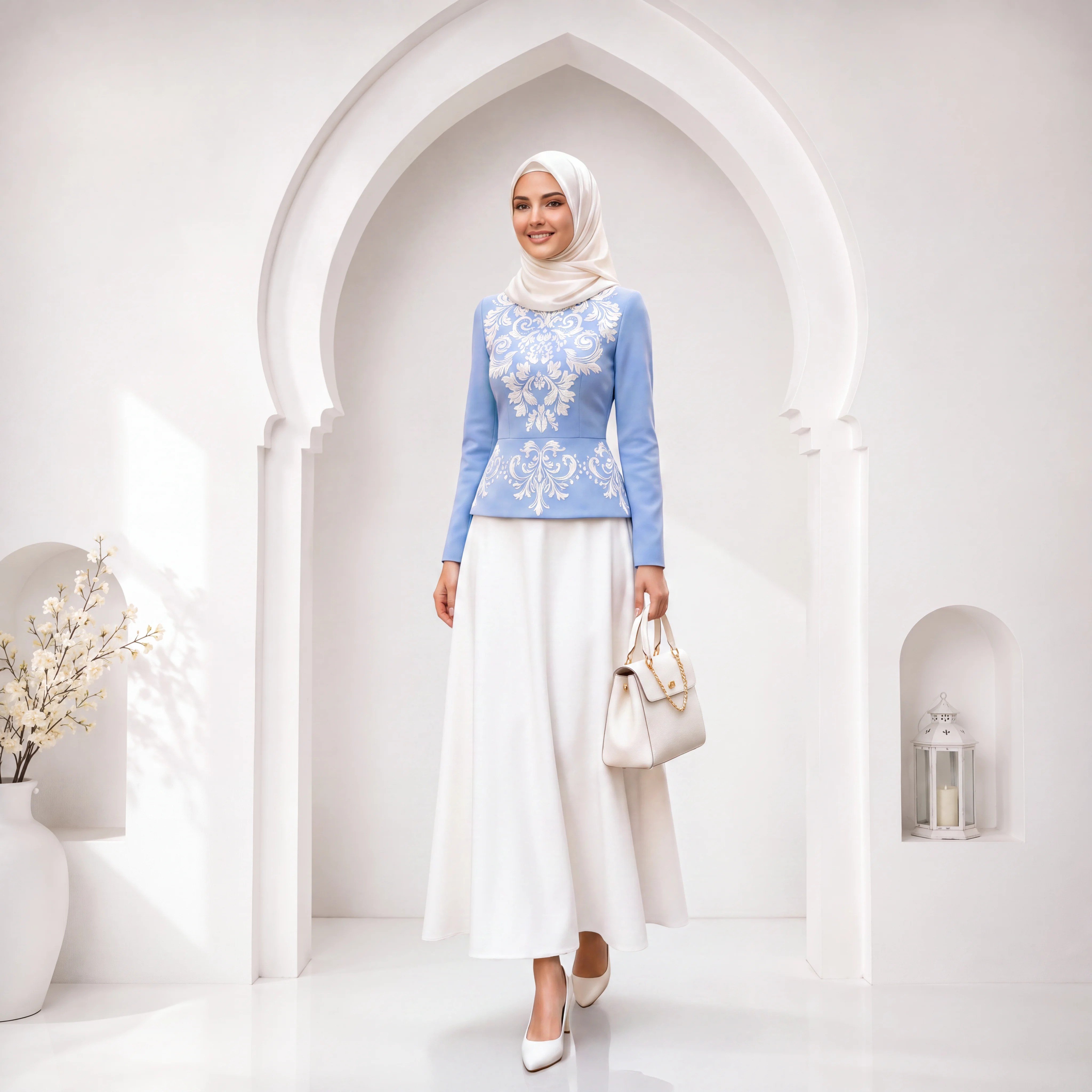 Royal Flowers Nakış İşlemeli Bluz