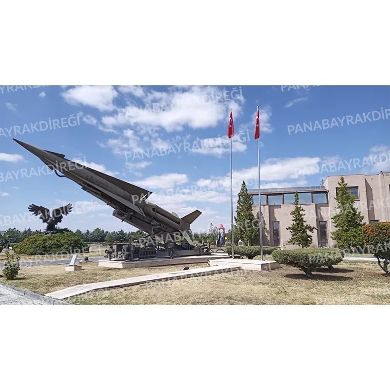 7 Metre İnox 304 Kalite Paslanmaz Krom Çelik Standart Bayrak Direği