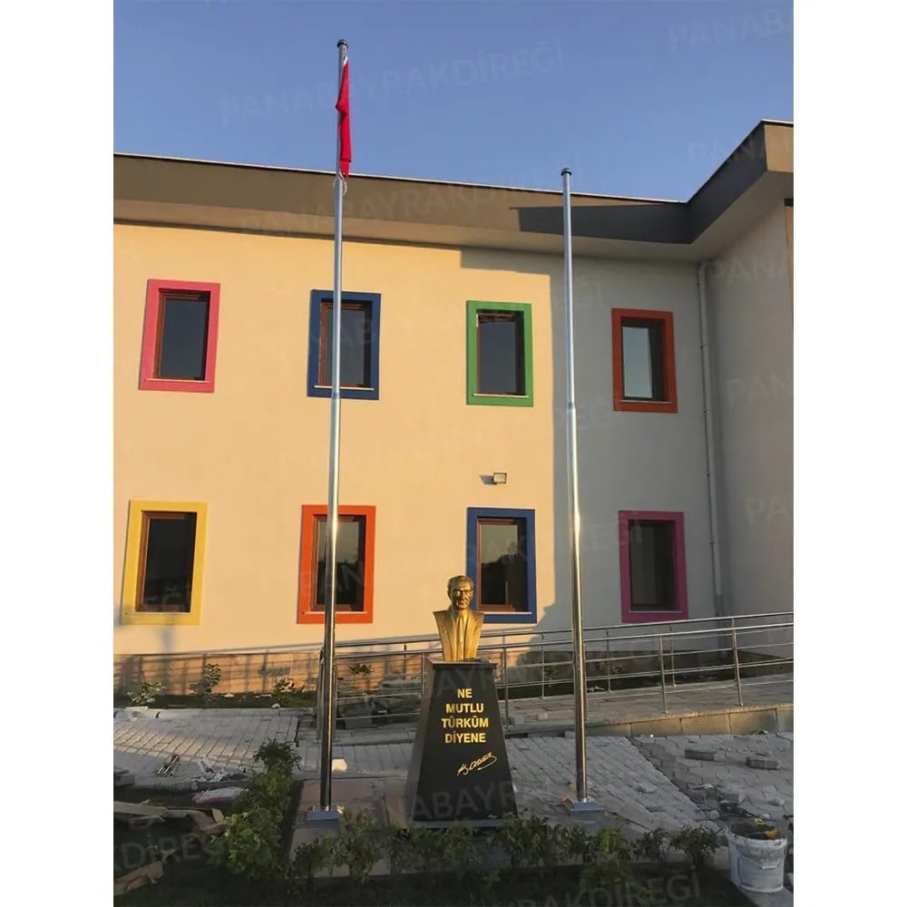 Atatürk Büstü (55cm Pirinç)+ Kaide (100cm) İlkokul Modeli