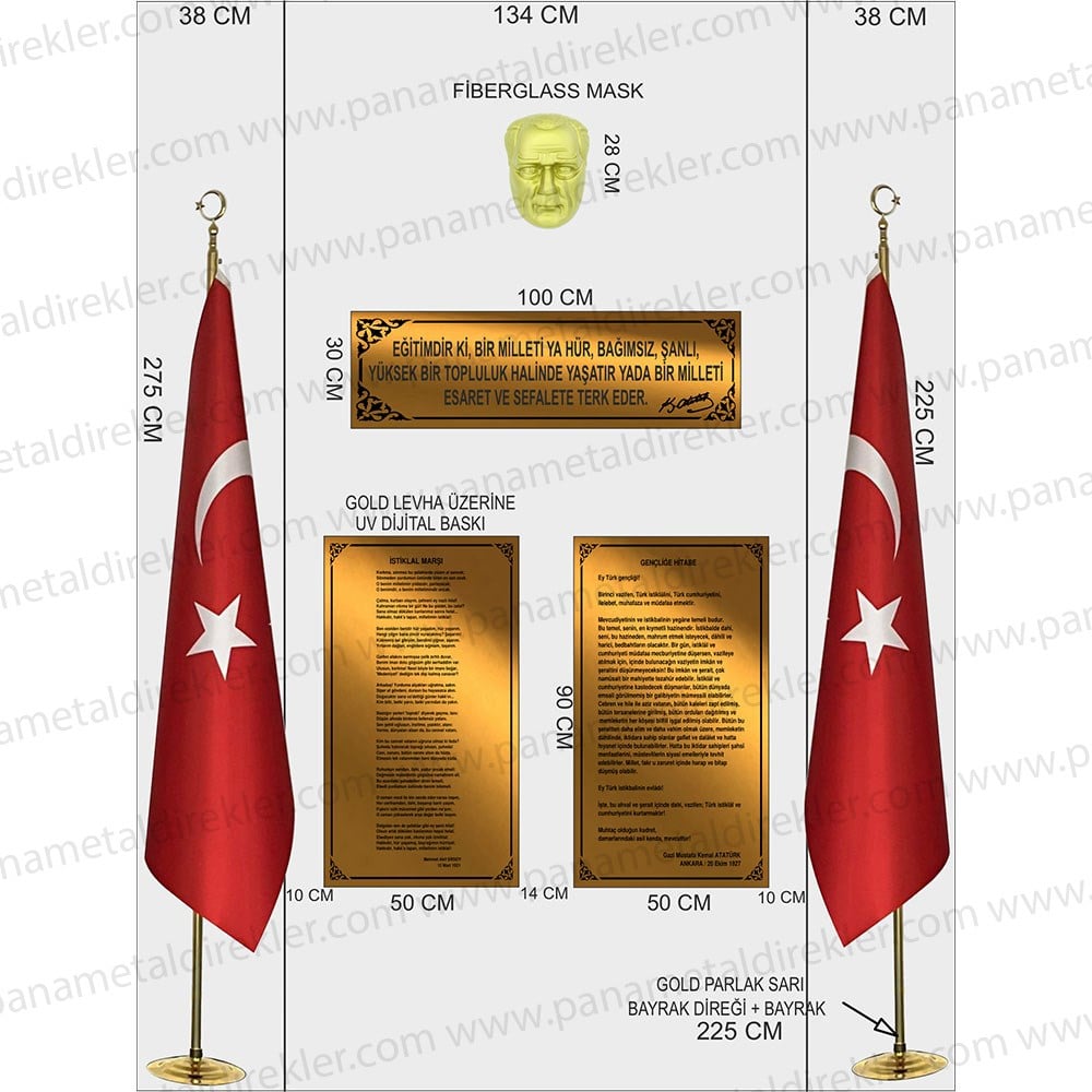 Atatürk Köşesi Seti Poz Model 03