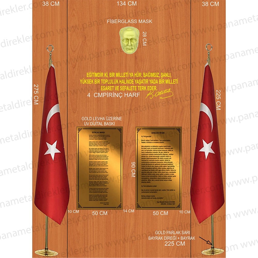 Atatürk Köşesi Seti Poz Model 04