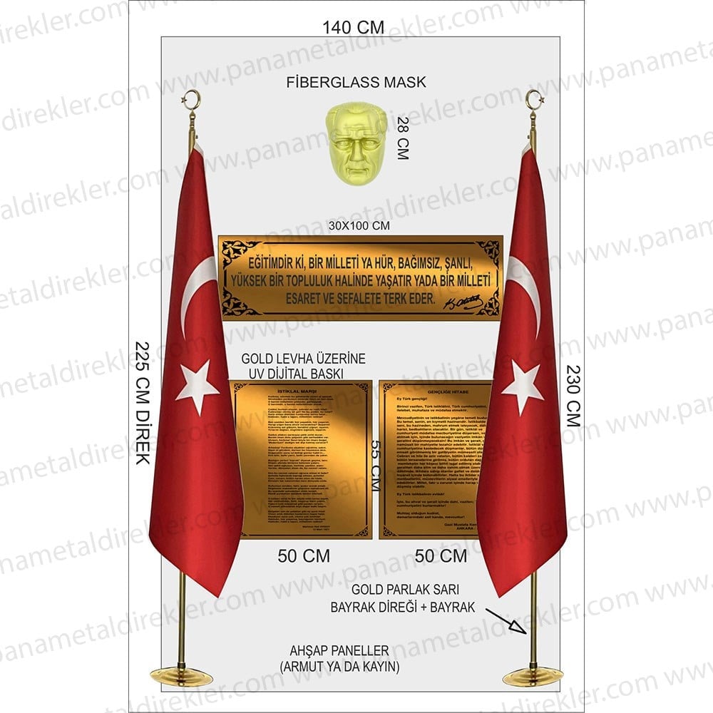 Atatürk Köşesi Seti Poz Model 05