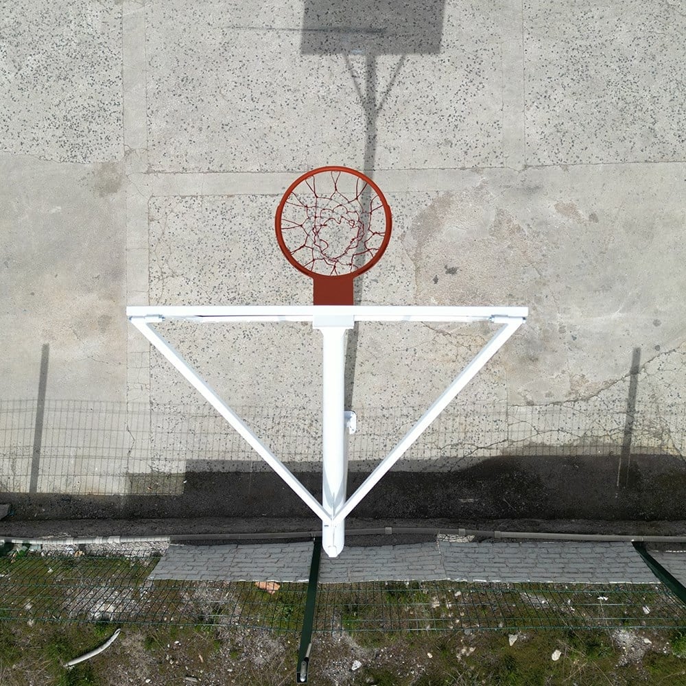 EKO Basketbol Potası Bahçe Tipi Tek Direkli Sac Panya