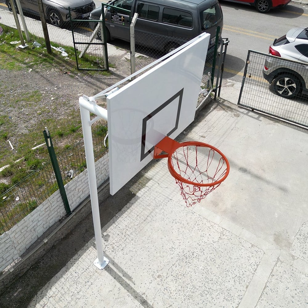 EKO Basketbol Potası Bahçe Tipi Tek Direkli Sac Panya