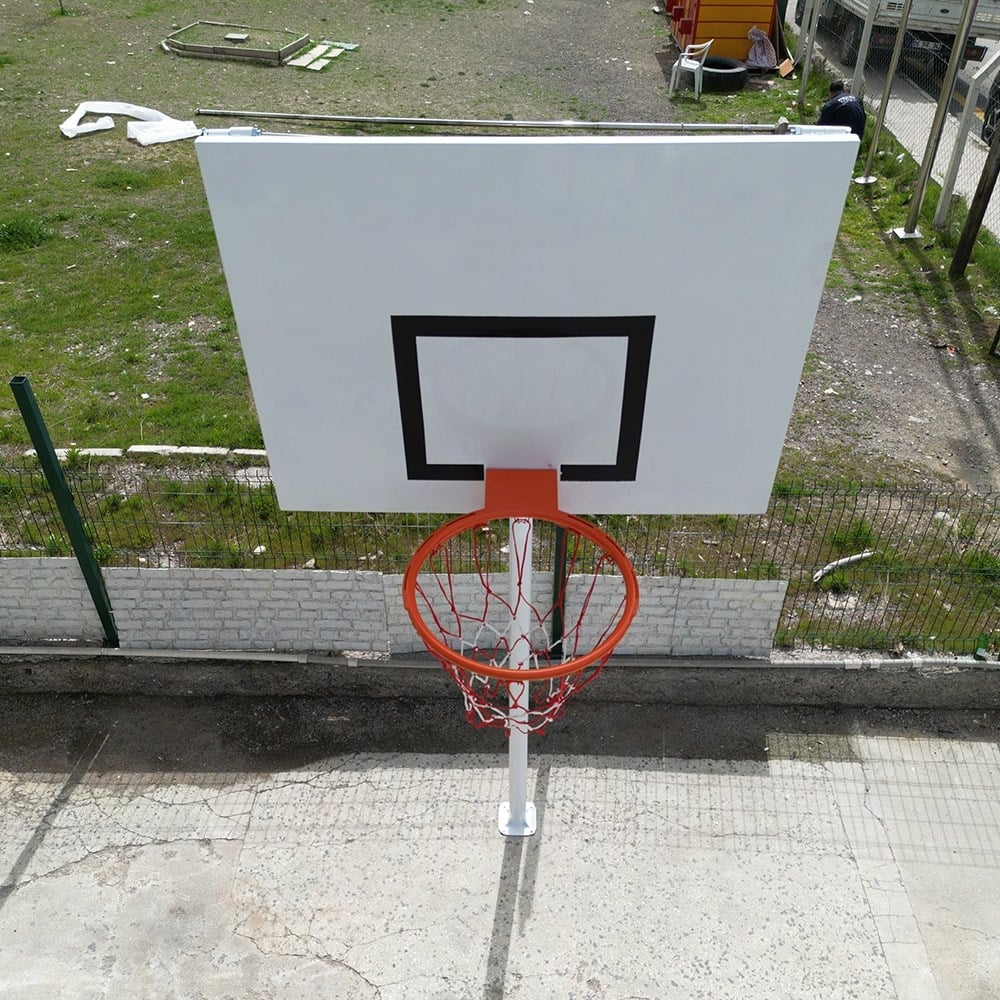 EKO Basketbol Potası Bahçe Tipi Tek Direkli Sac Panya