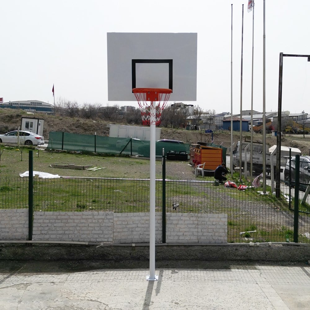 EKO Basketbol Potası Bahçe Tipi Tek Direkli Sac Panya