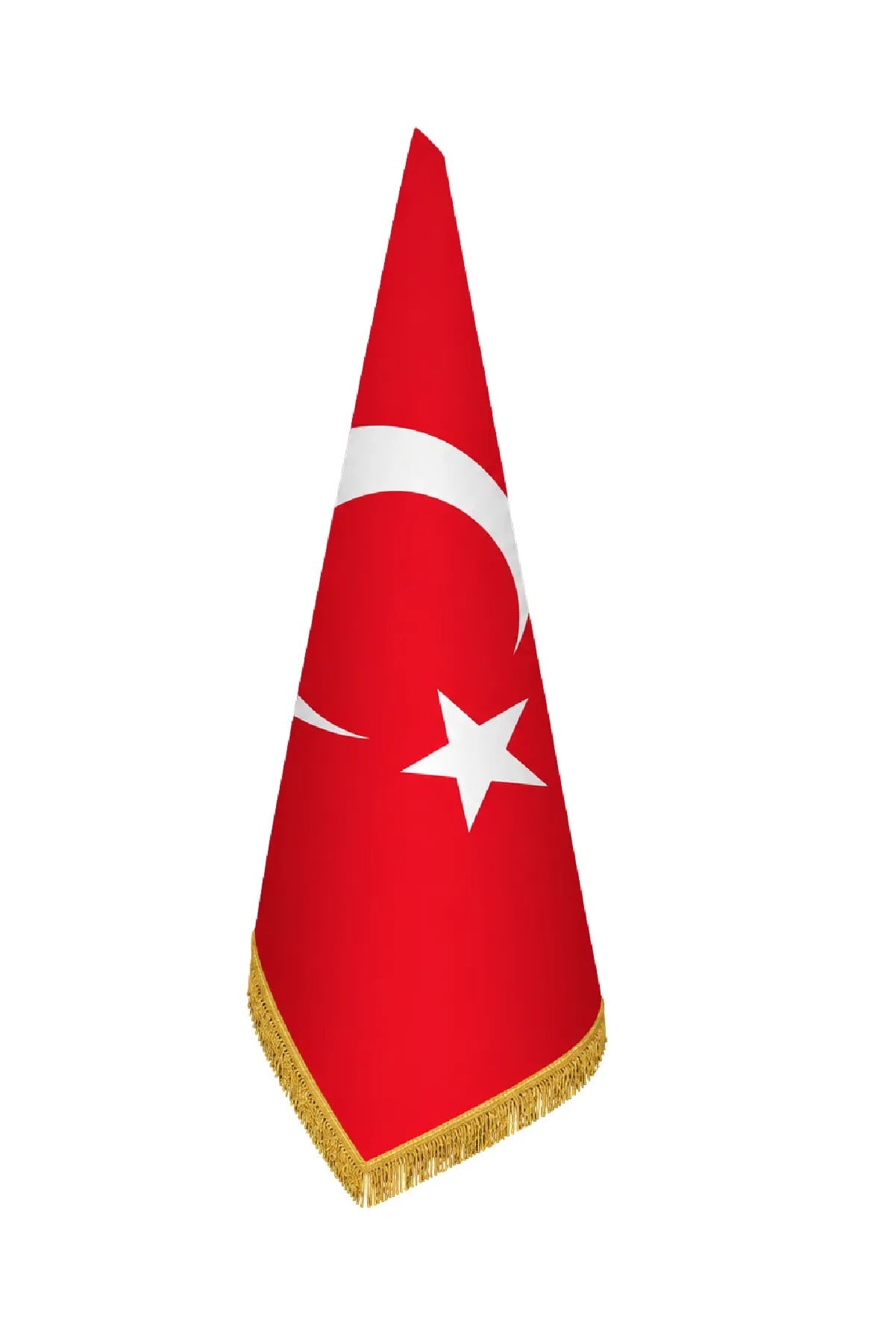 Türk Makam Bayrağı 100x150 cm Saçaklı