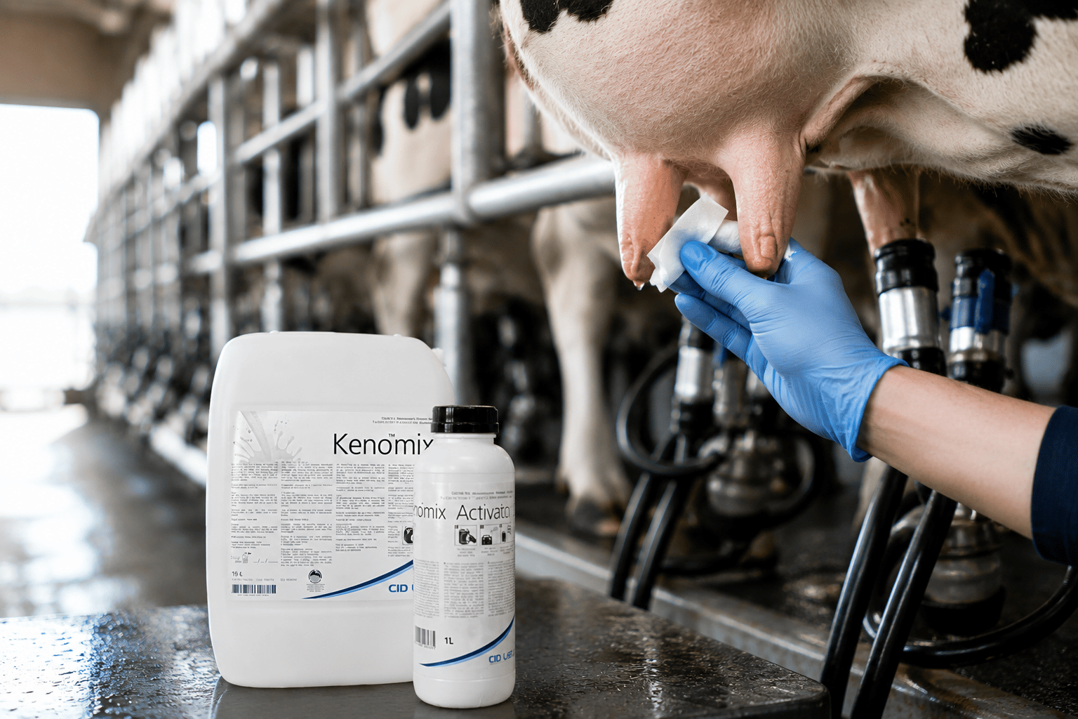 Kenomix Pro® Klordioksit İçeren Bariyerli Son Daldırma Dezenfektanı | Bir Sonraki Sağıma Kadar Koruma