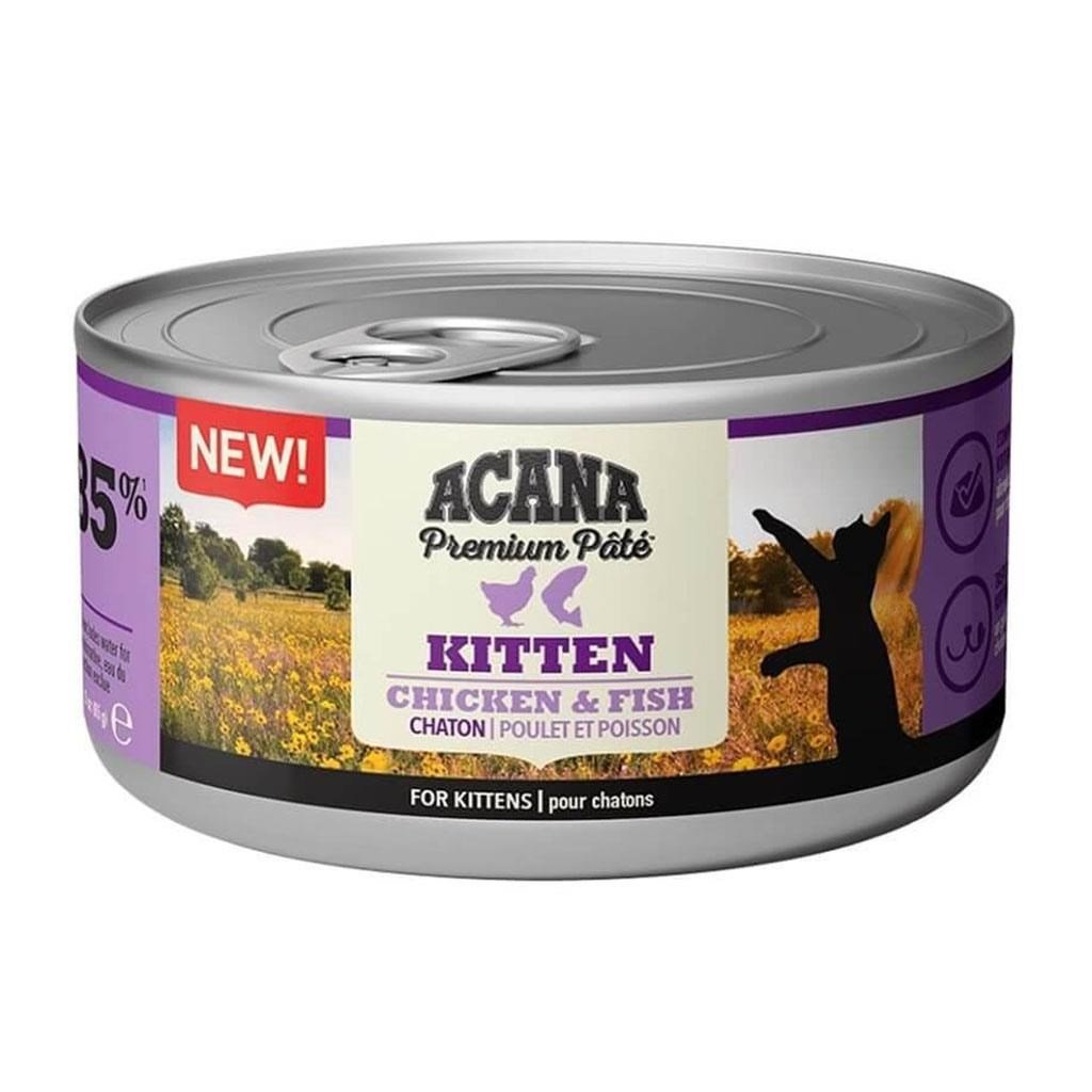Acana Premium Tavuklu Balıklı Ezme Yavru Kedi Konservesi 85 Gr