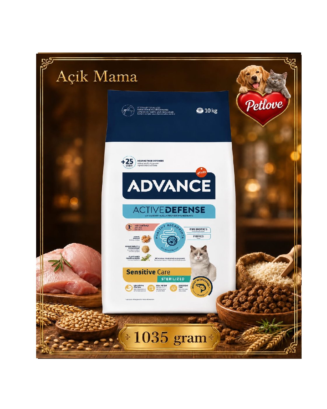 AÇIK Advance Kısır Kedi Balık 1 KG