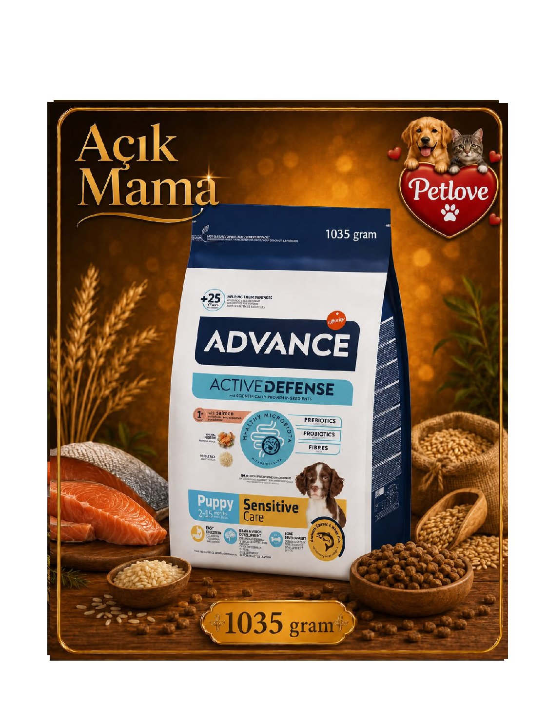 AÇIK Advance Yavru  Köpek somon Etli 1 KG