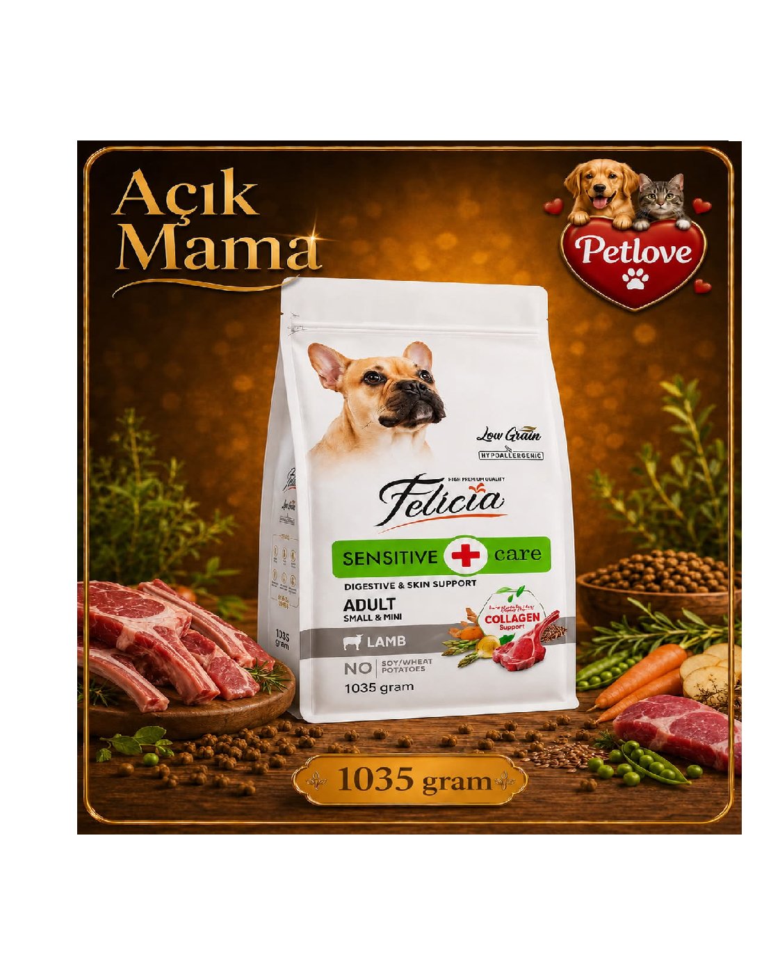 AÇIK Felicia Mini Kuzu Yetişkin 1 KG