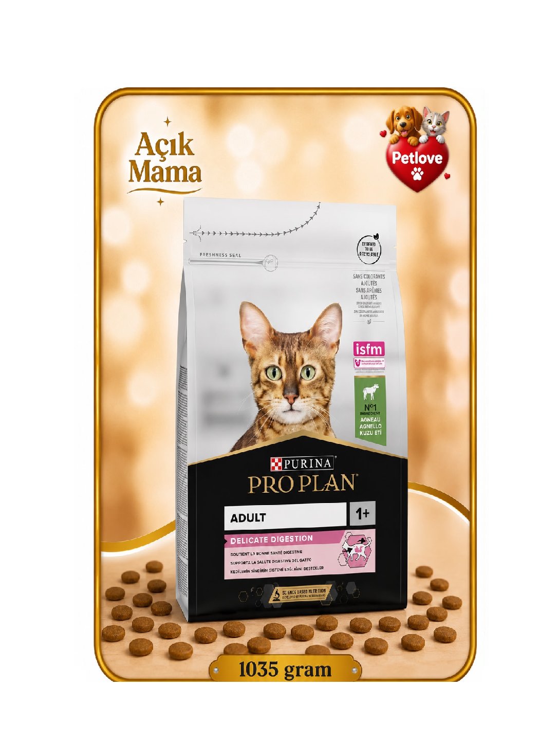 AÇIK Pro Plan Kuzu Etli Kedi 1KG