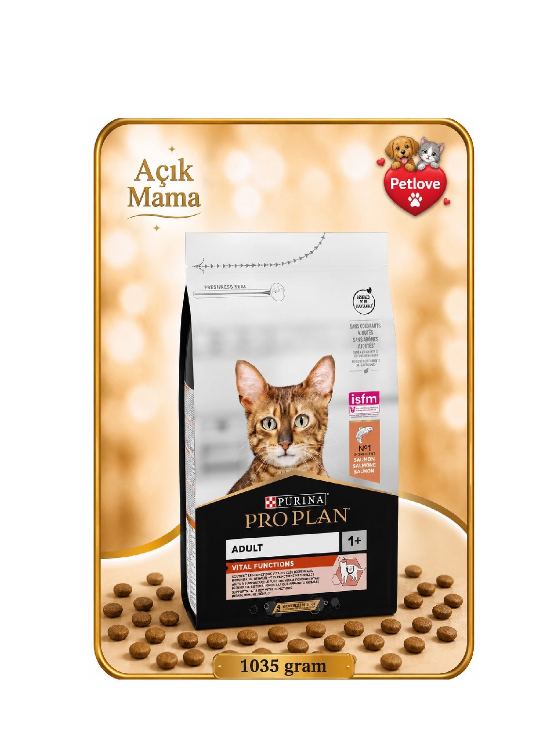 AÇIK Pro Plan Somonlu Kedi 1KG