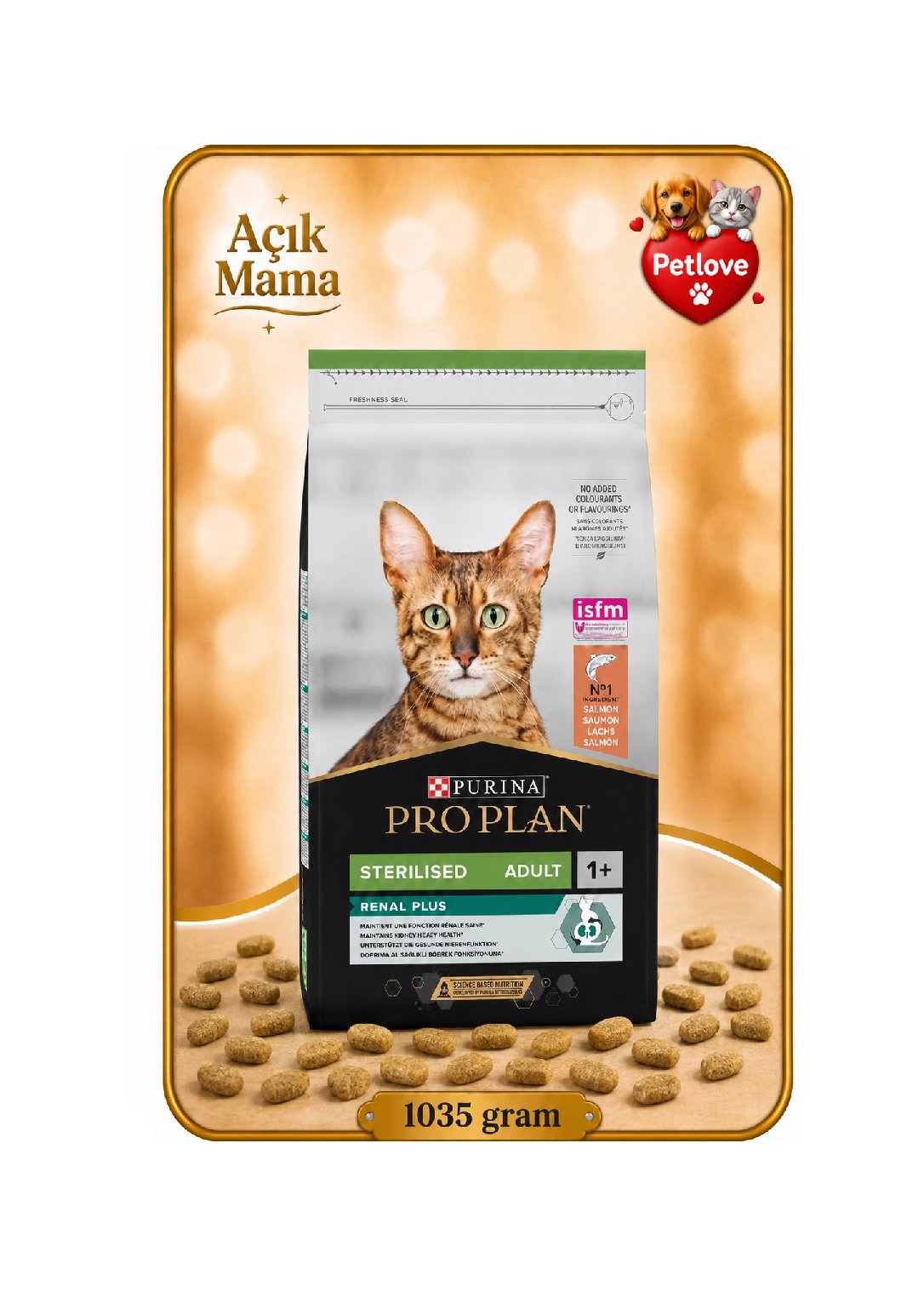 AÇIK Proplan Kısır Kedi somonlu 1KG