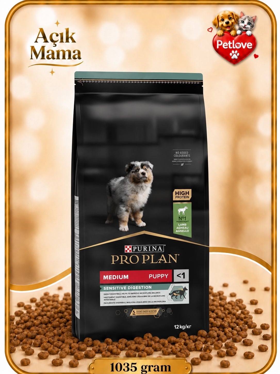 AÇIK Proplan medıum  yavru Kuzu 1 KG
