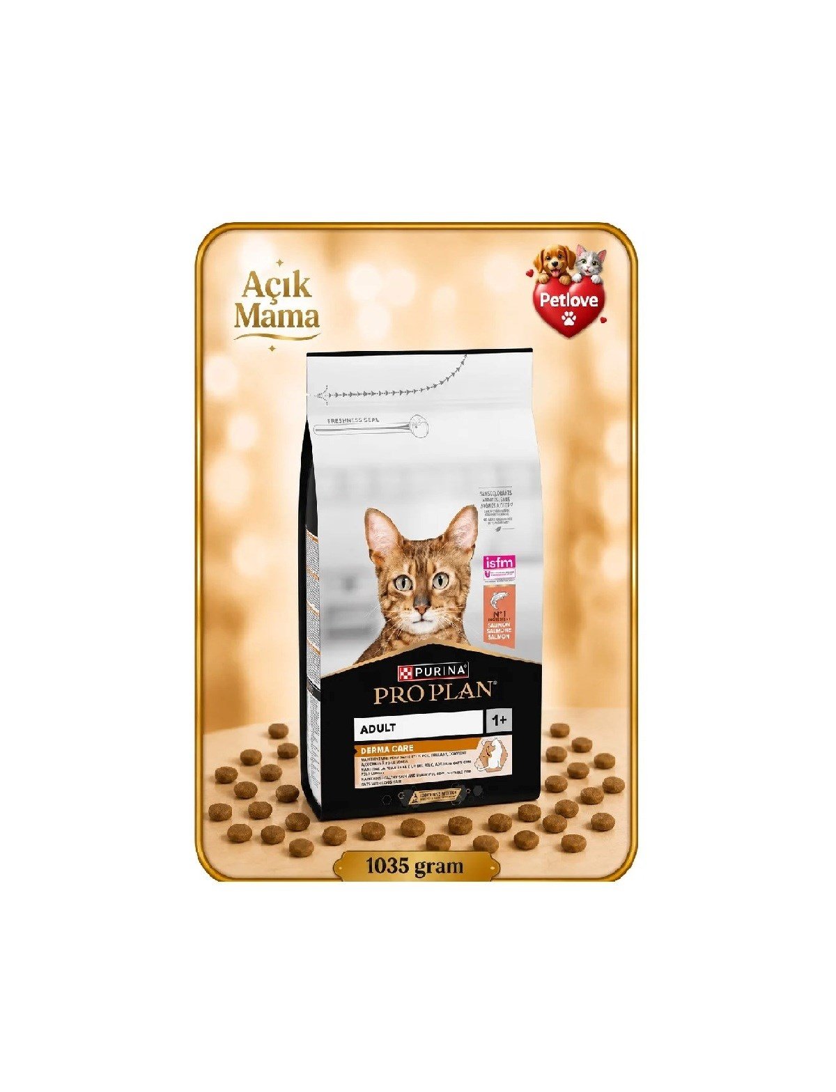 (AÇIK) PROPLAN SOMONLU TÜY BAKIMI  YETİŞKİN  KEDİ KURU MAMASI 1 KG 