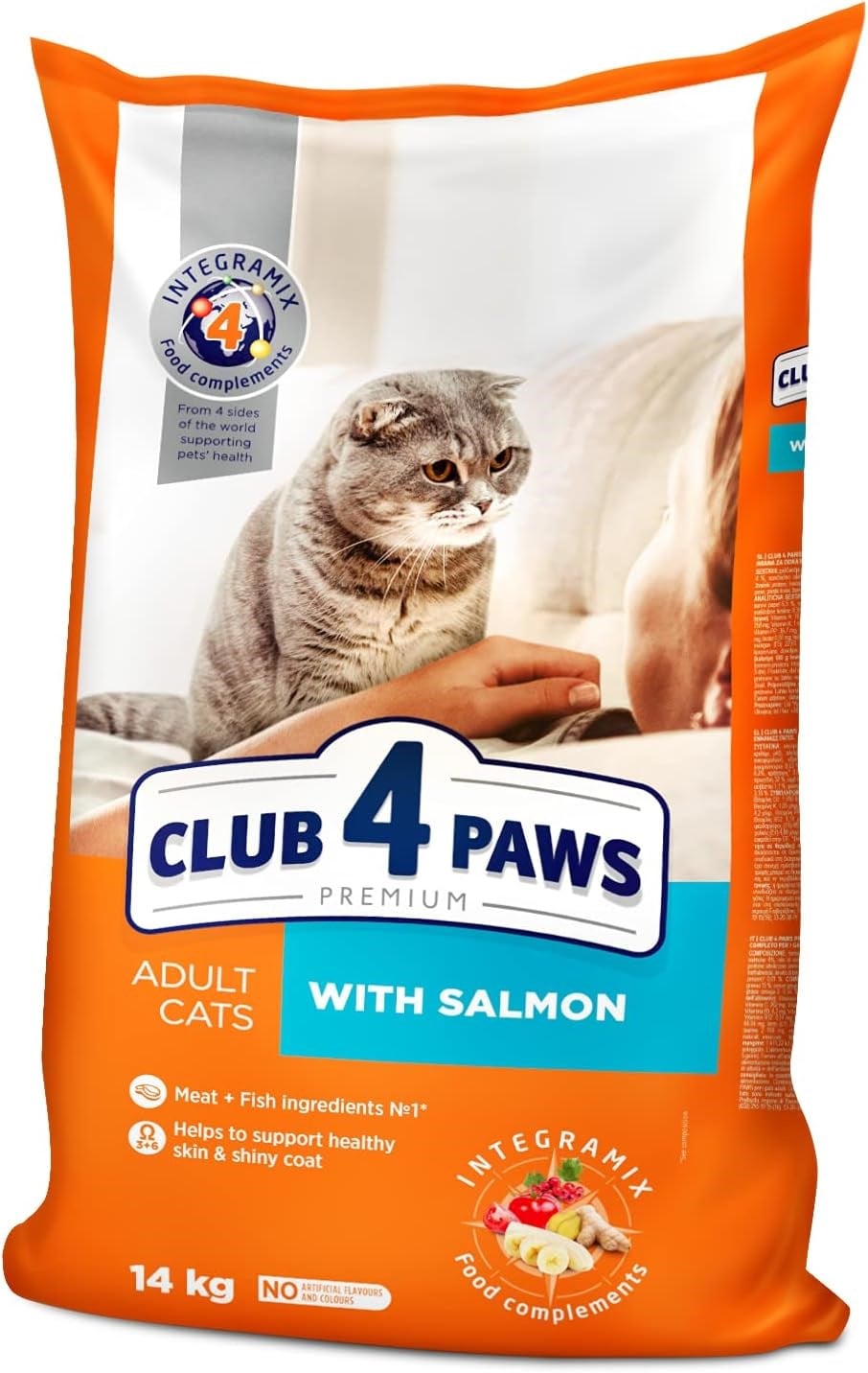 CLUB 4 PAWS PREMIUM SOMONLU YETİŞKİN KEDİ KURU MAMASI 2 KG