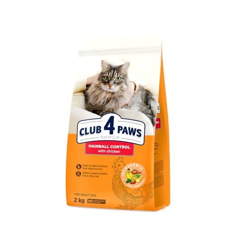 CLUB4PAWS PREMİUM KEDİ MAMASI HAİRBALL KONTROL 2 KG