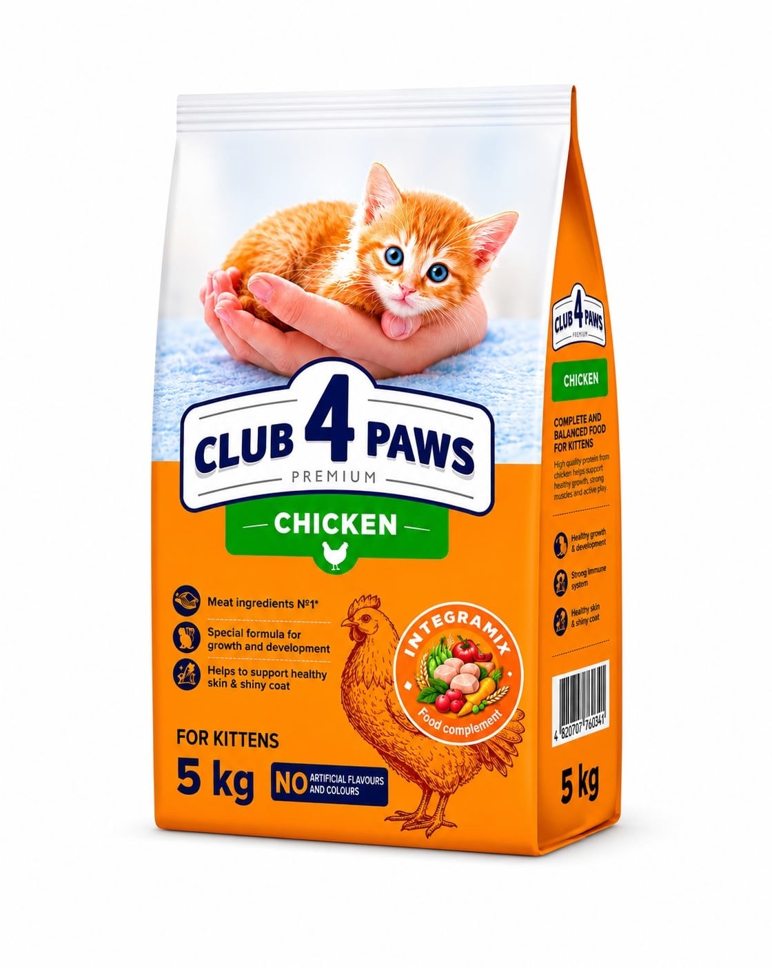 CLUP4PAWS PREMIUM TAVUKLU YAVRU KEDİ MAMASI 5 KG
