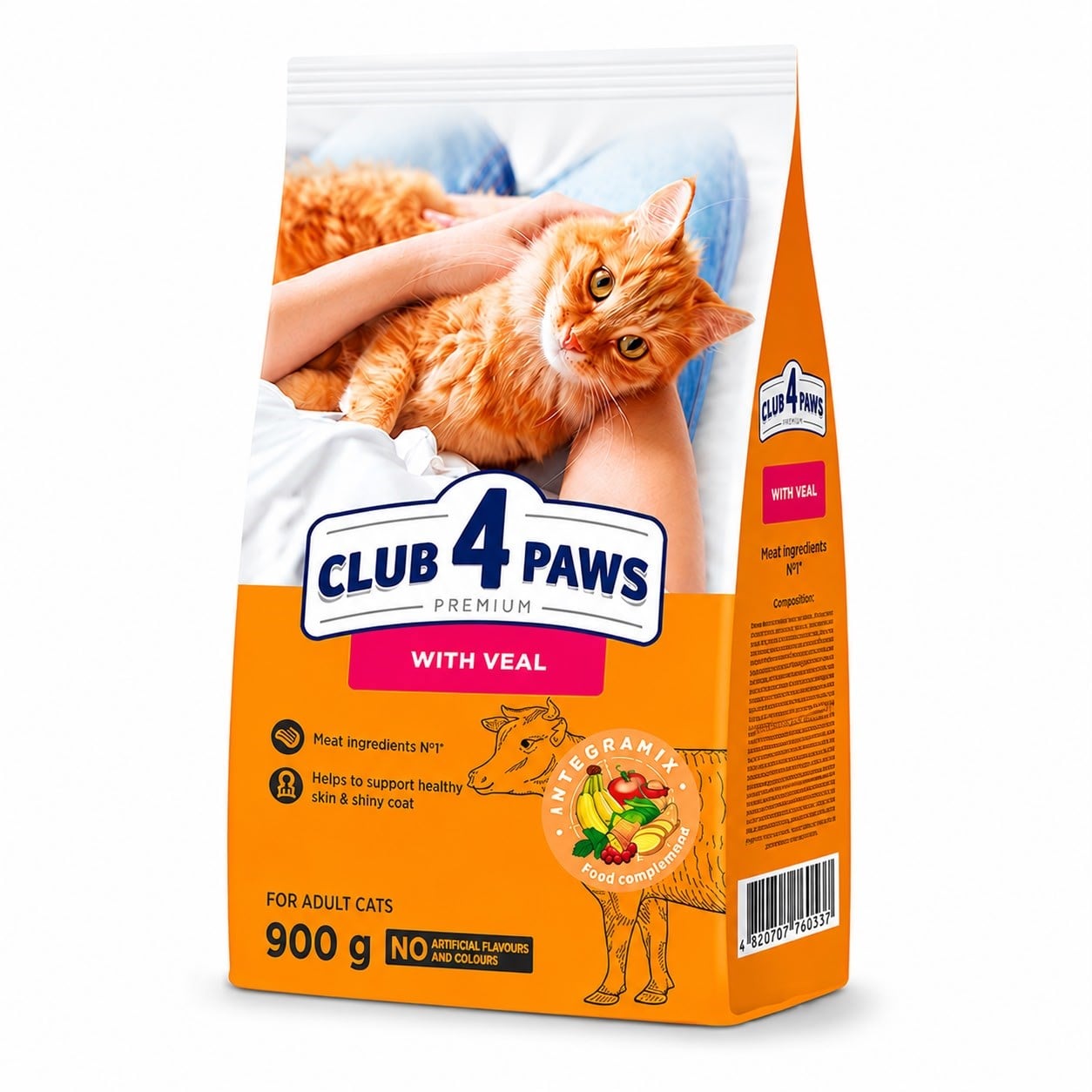 CLUP4PAWS YETİŞKİN KEDİ MAMASI 900 GRAM
