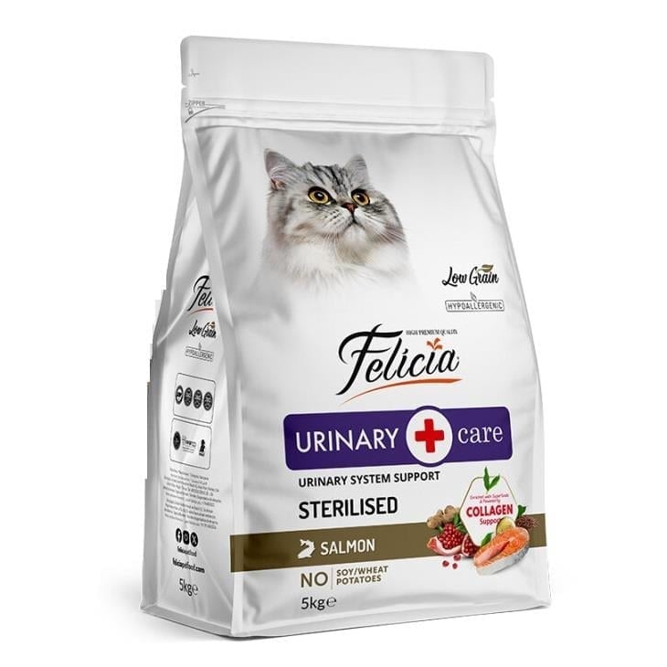 Felicia Kolajenli Somonlu Az Tahıllı Kısırlaştırılmış Kedi Maması 5 Kg