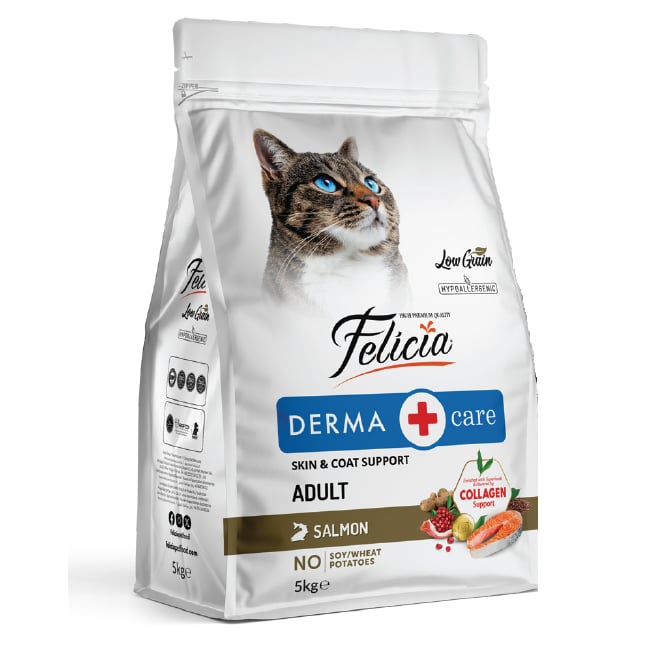 Felicia Kolajenli Somonlu Az Tahıllı Yetişkin Kedi Maması 5 Kg