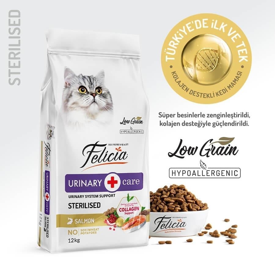 Felicia Somonlu Light&Sterilised Kedi Maması 12 Kg