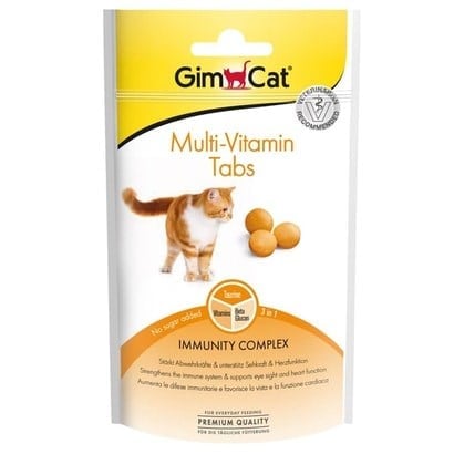 Gimcat Multi-Vitamin Tabs Kedi Ödülü 40 Gr