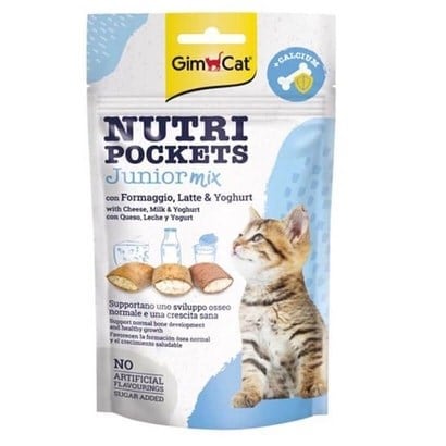 Gimcat Nutripockets Junior Calcium Mix Kedi Ödülü 60 Gr