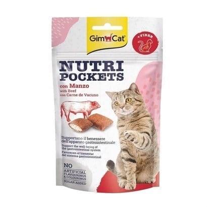 Gimcat Nutripockets Kedi Ödülü Biftekli Malt 60 Gr