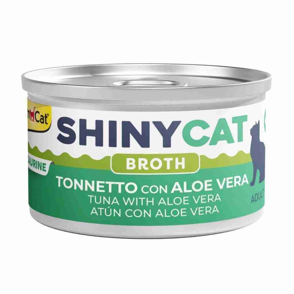 Gimcat Shinycat Broth Ton Balıklı ve Aloe Veralı Kedi Konservesi 70 gr