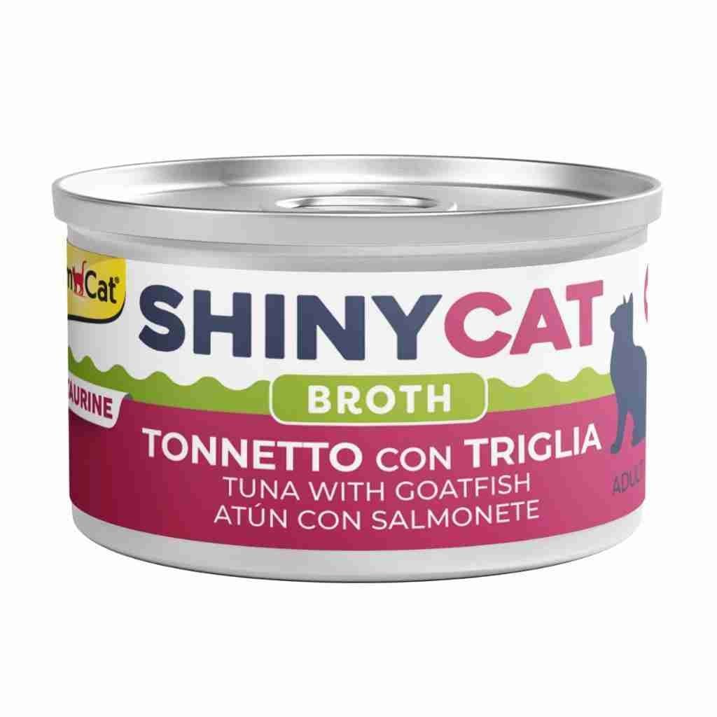 Gimcat Shinycat Broth Ton Balıklı ve Barbunlu Kedi Konservesi 70 gr