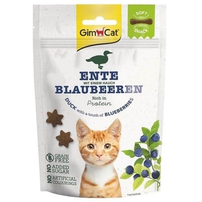 GimCat Snacks Soft Ördek ve Yaban Mersinli Kedi Ödülü 60 Gr