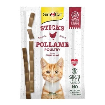 Gimcat Sticks Tavuklu Ve Ciğerli Kedi Ödülü 20 Gr