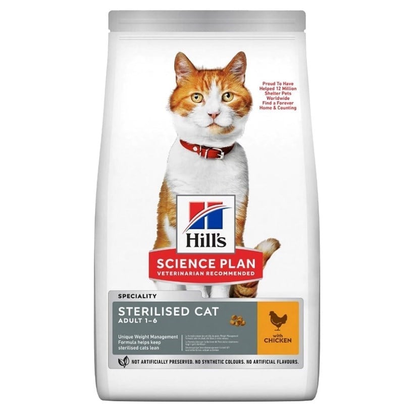 Hills Science Plan Kısırlaştırılmış Tavuklu Kedi Maması 1.5 Kg