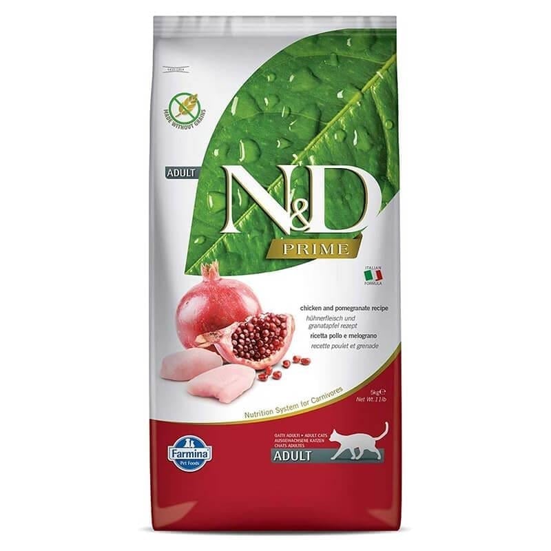 N&D Tahılsız Tavuk ve Narlı Kedi Maması 10 Kg